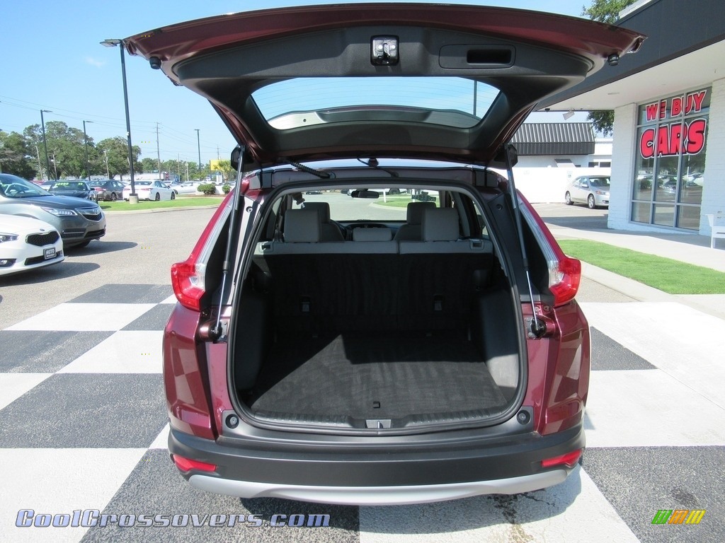 2018 CR-V LX - Basque Red Pearl II / Gray photo #5