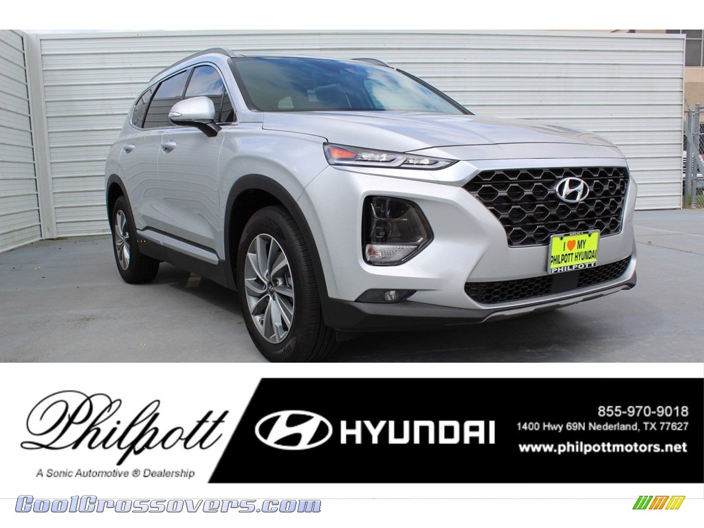 Symphony Silver / Black Hyundai Santa Fe Limited