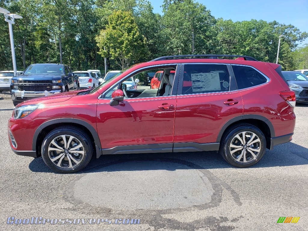 2019 Forester 2.5i Limited - Crimson Red Pearl / Gray photo #3