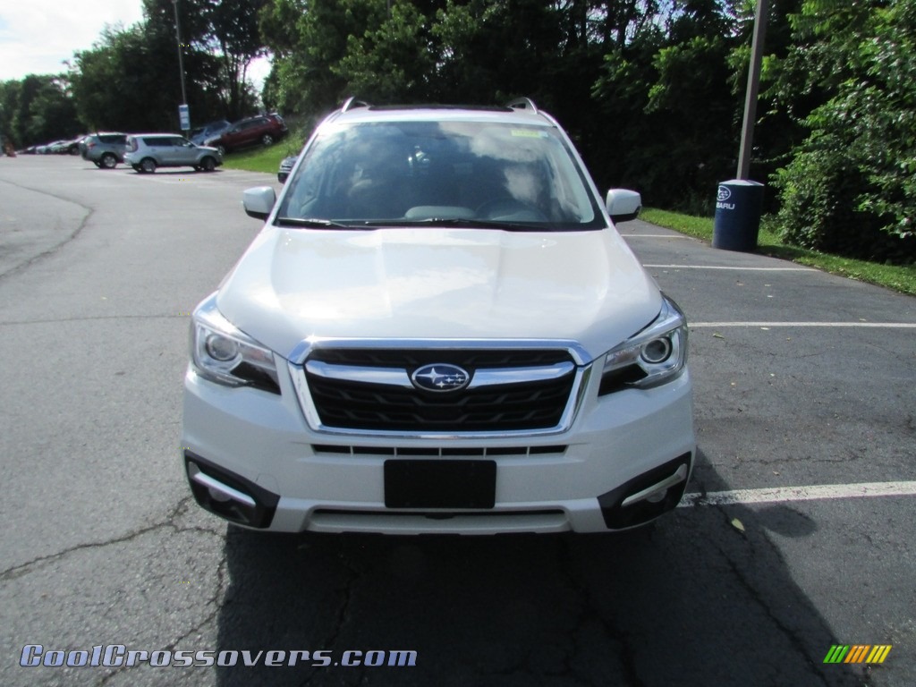 2017 Forester 2.5i Touring - Crystal White Pearl / Saddle Brown photo #3