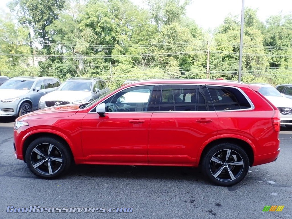 2019 XC90 T5 AWD R-Design - Passion Red / Charcoal photo #7