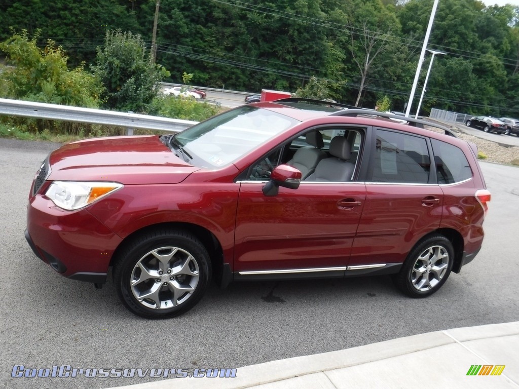 2016 Forester 2.5i Touring - Venetian Red Pearl / Gray photo #7