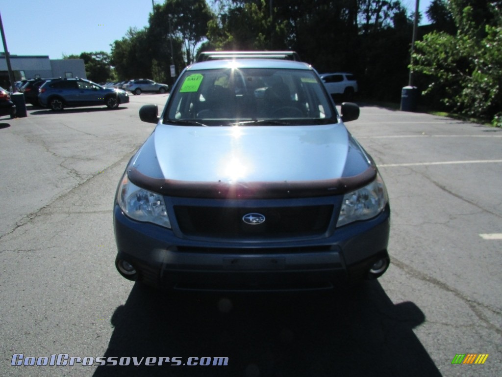 2010 Forester 2.5 X - Newport Blue Pearl / Platinum photo #3