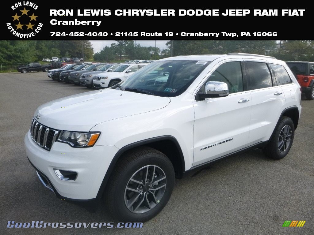 2020 Grand Cherokee Limited 4x4 - Bright White / Light Frost Beige/Black photo #1