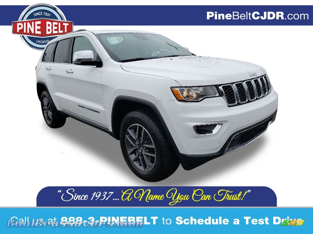 2020 Grand Cherokee Limited 4x4 - Bright White / Light Frost Beige/Black photo #1