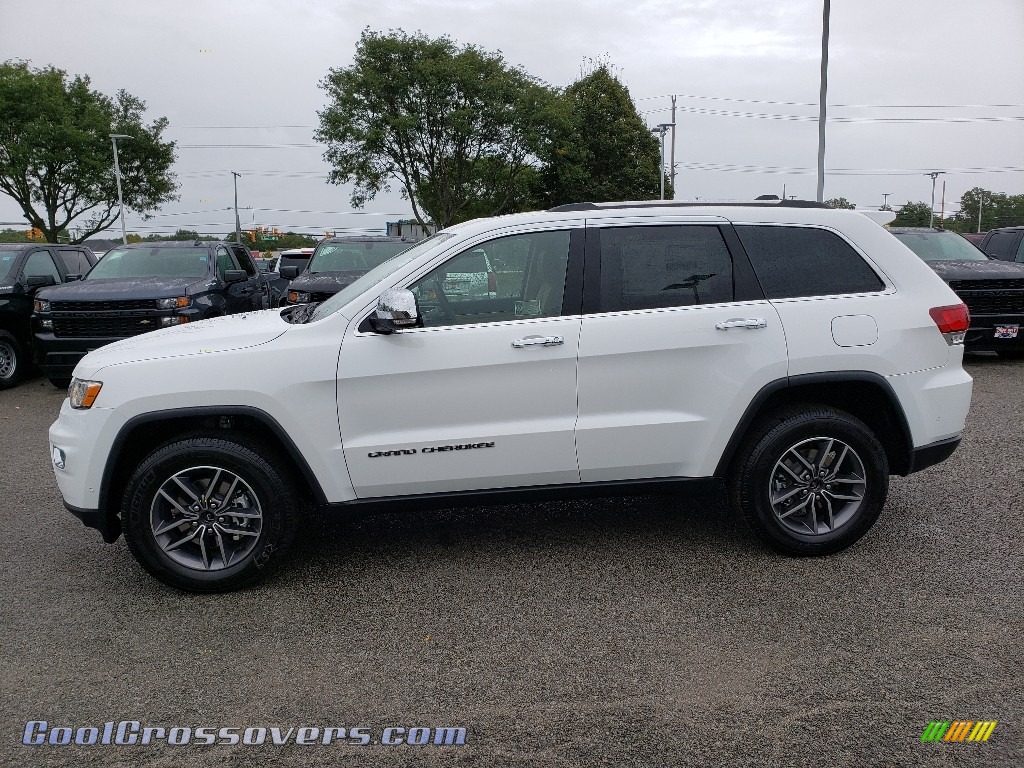 2020 Grand Cherokee Limited 4x4 - Bright White / Light Frost Beige/Black photo #3