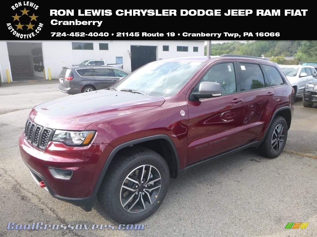 Velvet Red Pearl / Ruby Red/Black Jeep Grand Cherokee Trailhawk 4x4