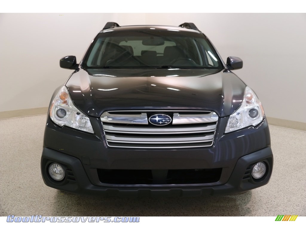 2013 Outback 2.5i Limited - Graphite Gray Metallic / Off Black Leather photo #2