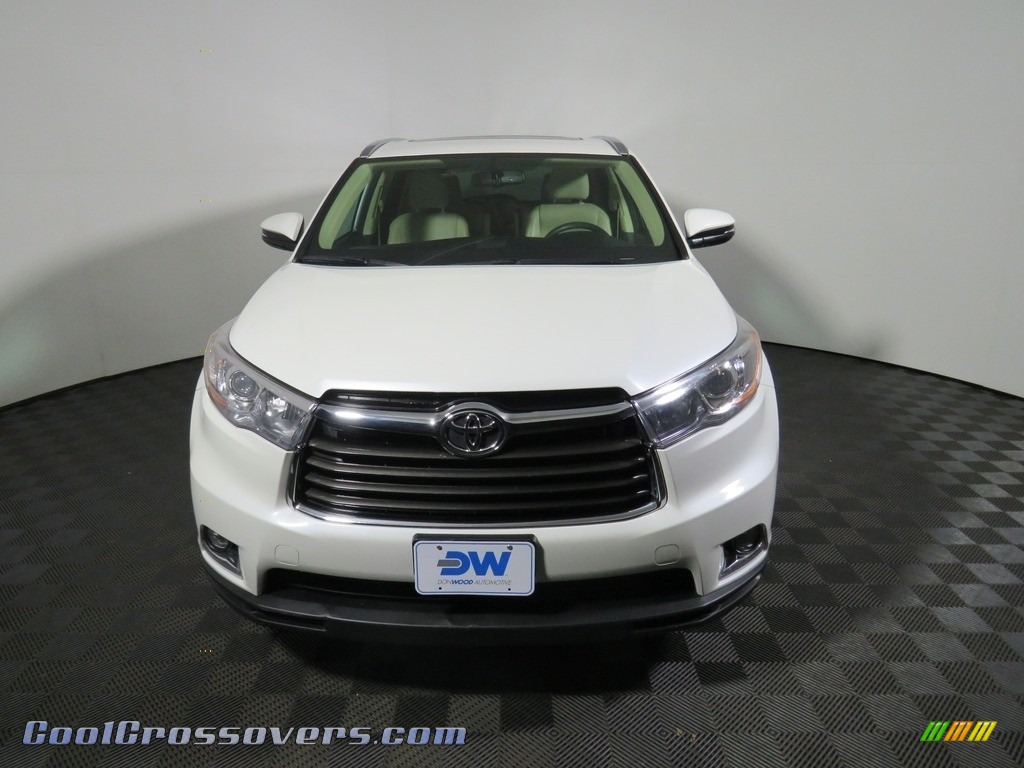 2016 Highlander Limited AWD - Blizzard Pearl / Almond photo #3