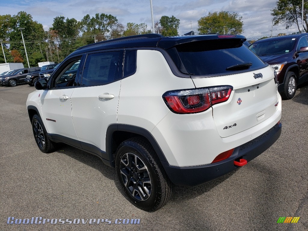 2020 Compass Trailhawk 4x4 - White / Ruby Red/Black photo #4
