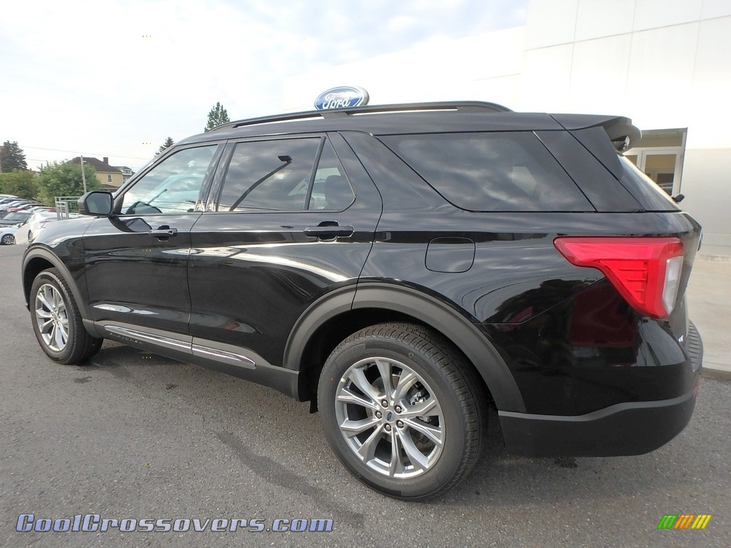 2020 Explorer XLT 4WD - Agate Black Metallic / Ebony photo #8