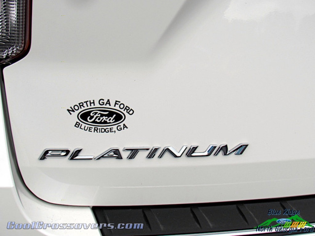 2020 Explorer Platinum 4WD - Star White Metallic Tri-Coat / Ebony photo #35