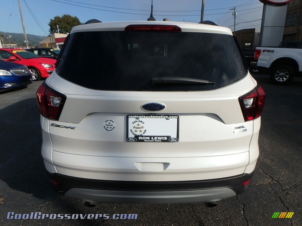 2019 Escape SEL 4WD - White Platinum / Chromite Gray/Charcoal Black photo #3