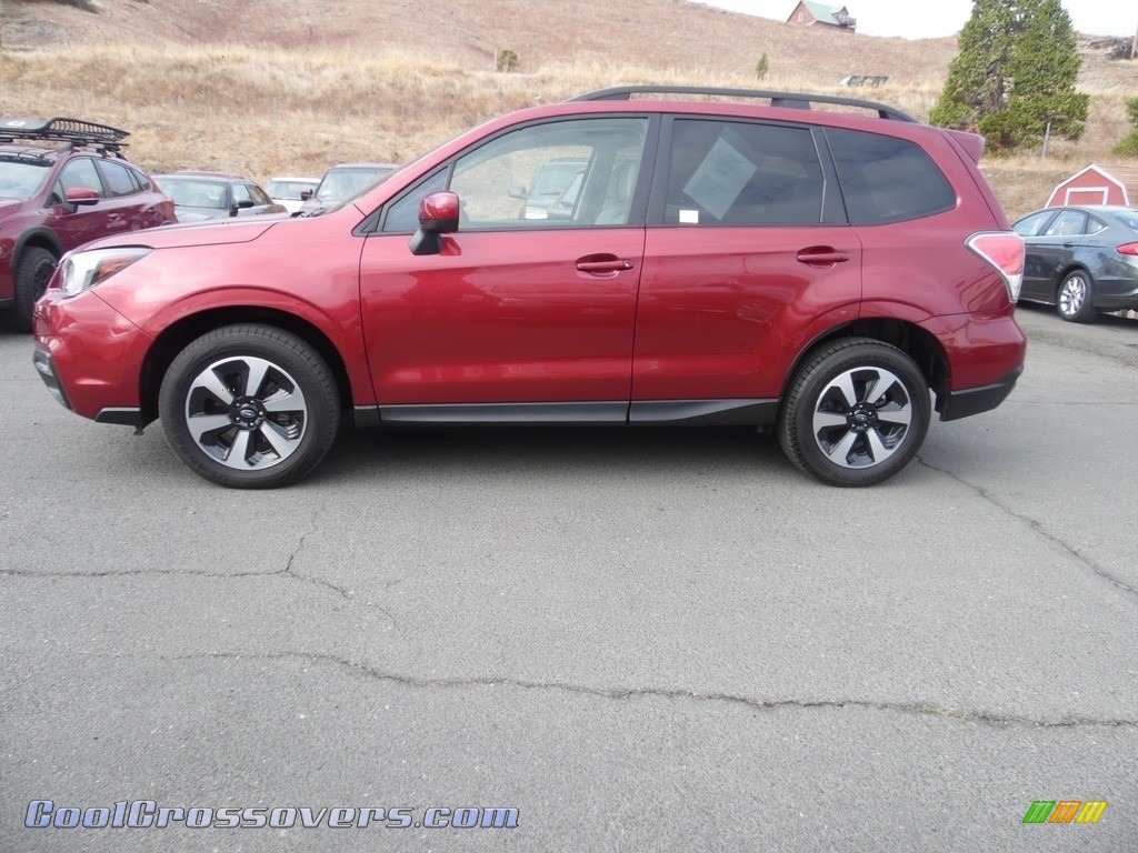 2017 Forester 2.5i Premium - Venetian Red Pearl / Gray photo #5