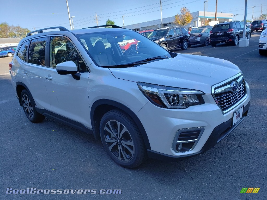 2019 Forester 2.5i Limited - Crystal White Pearl / Gray photo #1