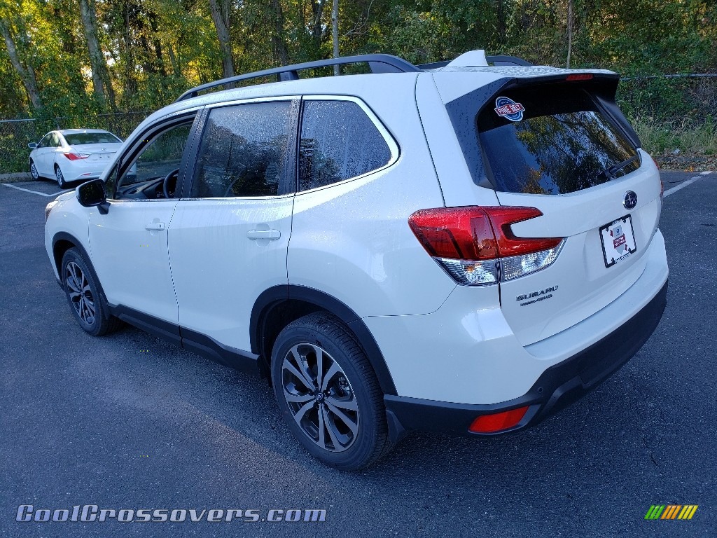 2019 Forester 2.5i Limited - Crystal White Pearl / Gray photo #2