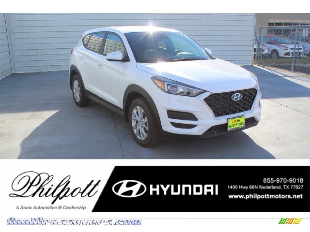 Cream White Pearl / Gray Hyundai Tucson SE