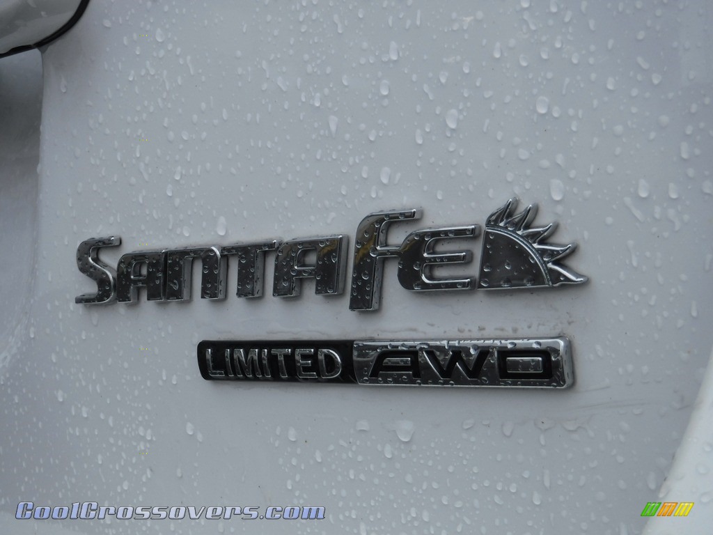 2010 Santa Fe Limited 4WD - Pearl White / Cocoa Black photo #11