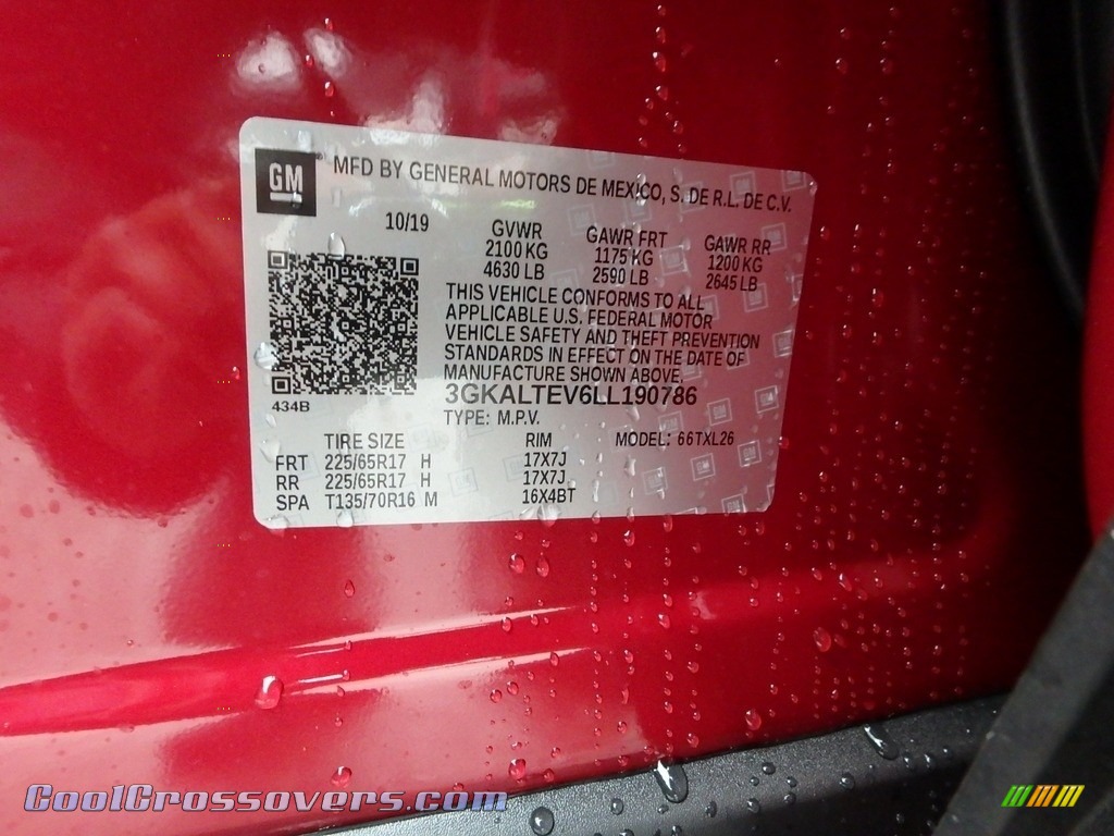 2020 Terrain SLE AWD - Red Quartz Tintcoat / Jet Black photo #12