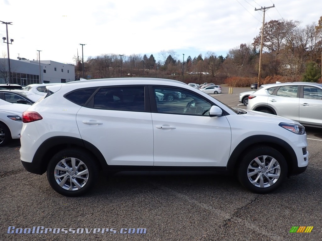 Cream White Pearl / Gray Hyundai Tucson Value AWD