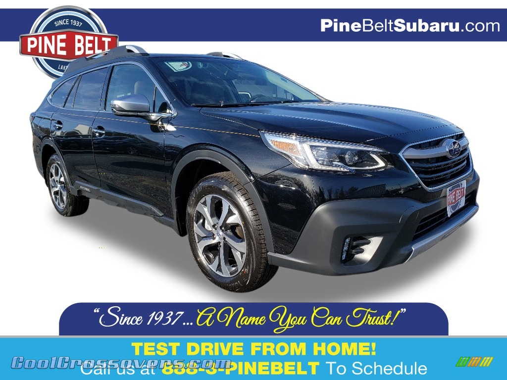 2020 Outback 2.5i Touring - Crystal Black Silica / Java Brown photo #1