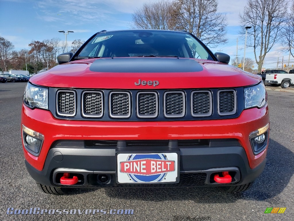 2020 Compass Trailhawk 4x4 - Redline Pearl / Ruby Red/Black photo #2