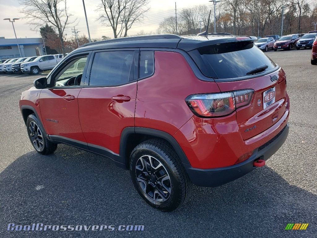 2020 Compass Trailhawk 4x4 - Redline Pearl / Ruby Red/Black photo #4
