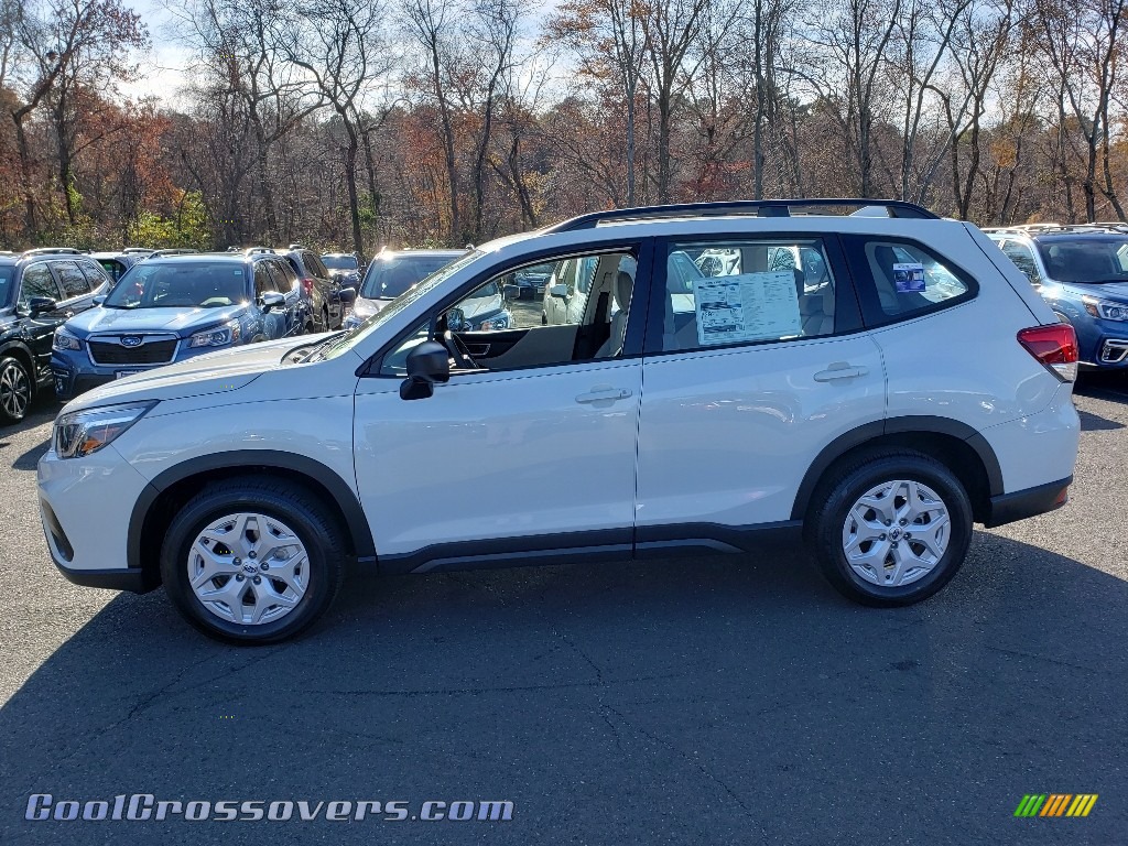 2020 Forester 2.5i - Crystal White Pearl / Gray photo #3