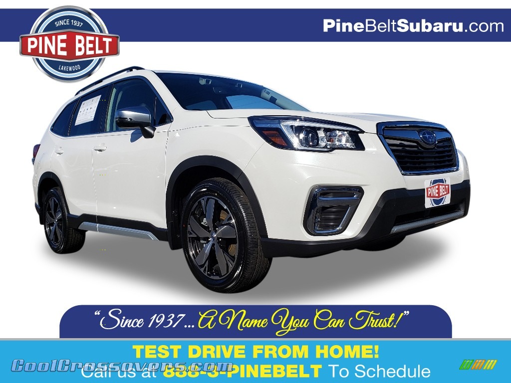 2020 Forester 2.5i Touring - Crystal White Pearl / Black photo #1
