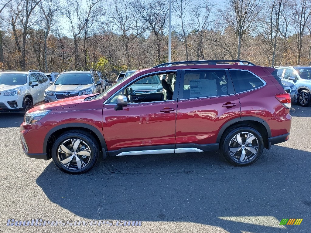 2020 Forester 2.5i Touring - Crimson Red Pearl / Black photo #3