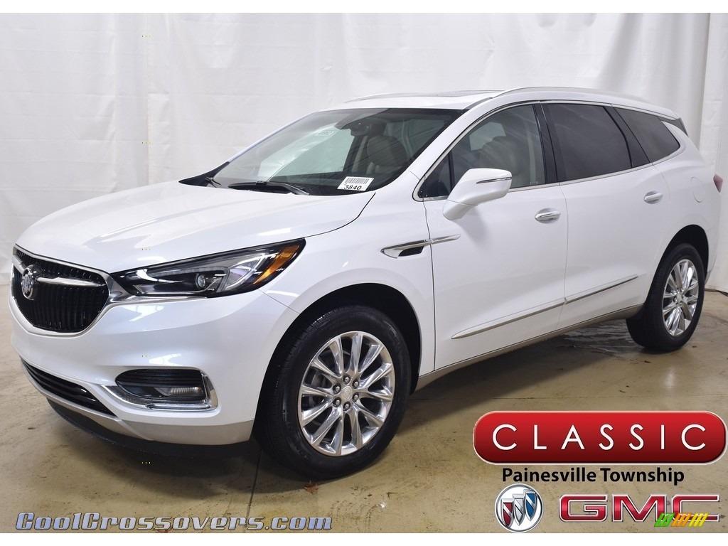 White Frost Tricoat / Shale Buick Enclave Essence AWD