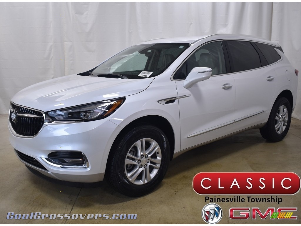 White Frost Tricoat / Shale Buick Enclave Essence