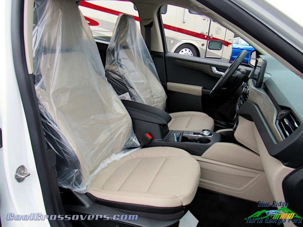 2020 Escape Titanium 4WD - Star White Metallic Tri-Coat / Sandstone photo #11