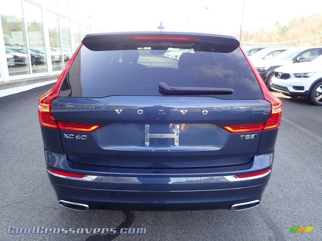 2020 XC60 T5 AWD Inscription - Denim Blue Metallic / Maroon Brown photo #3