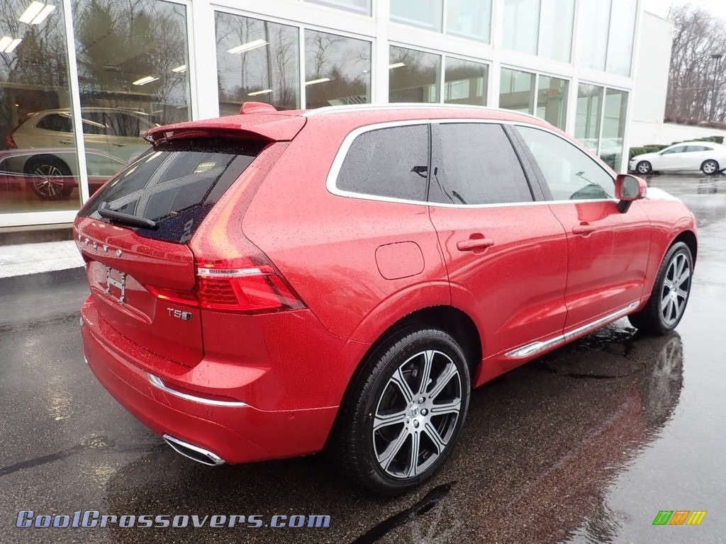 2020 XC60 T5 AWD Inscription - Fusion Red Metallic / Blonde photo #2