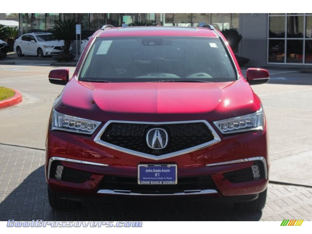 2020 MDX Advance AWD - Performance Red Pearl / Parchment photo #3