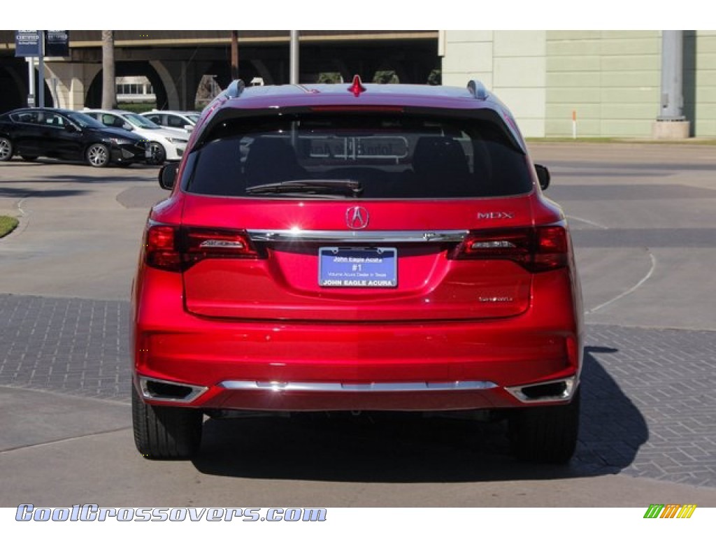 2020 MDX Advance AWD - Performance Red Pearl / Parchment photo #7