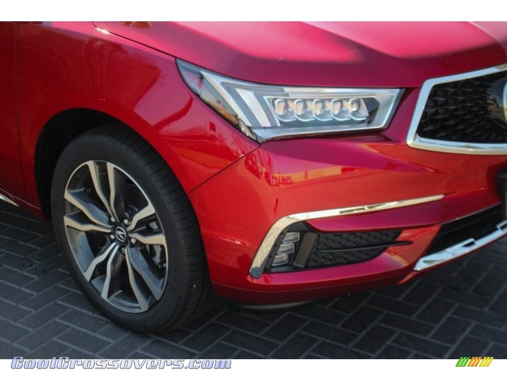 2020 MDX Advance AWD - Performance Red Pearl / Parchment photo #11