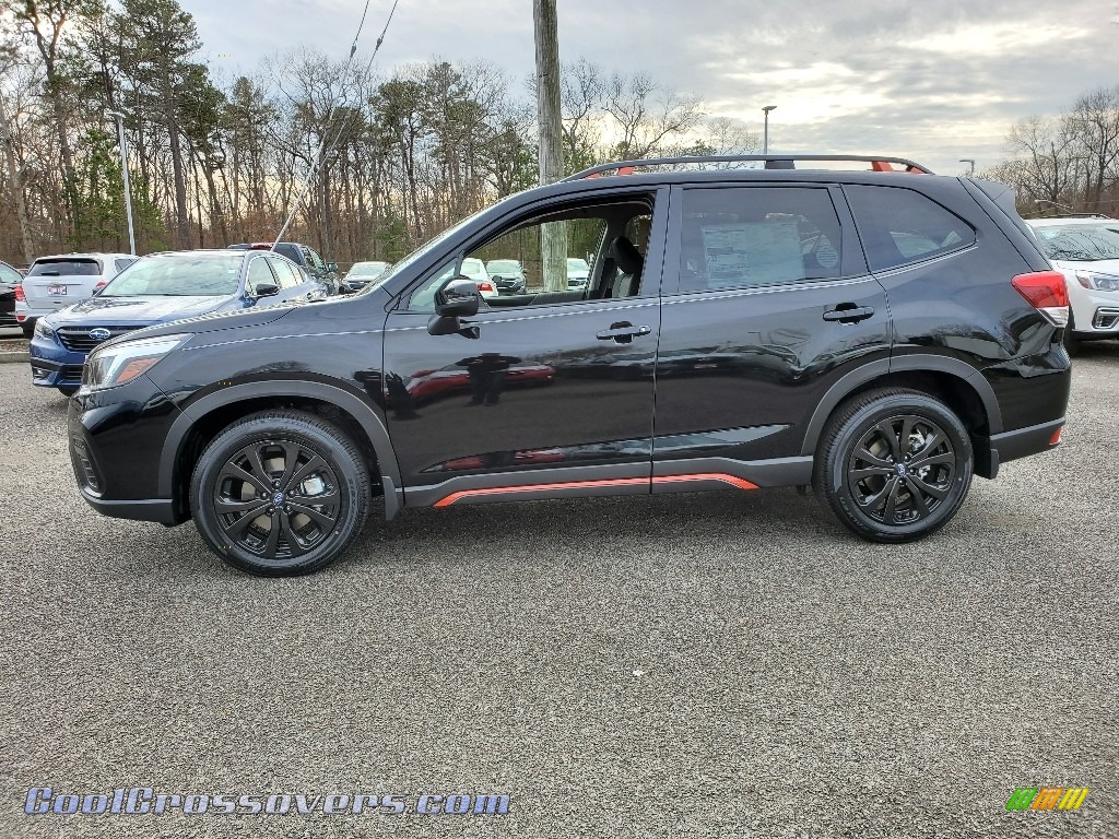 2020 Forester 2.5i Sport - Crystal Black Silica / Gray photo #3