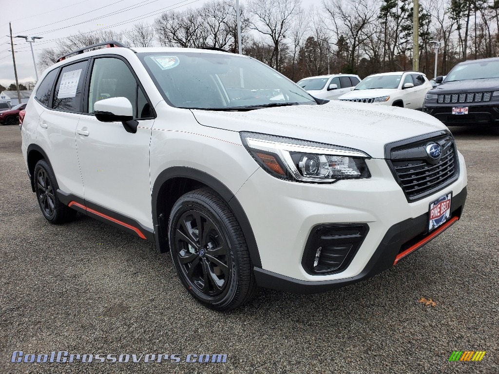 2020 Forester 2.5i Sport - Crystal White Pearl / Gray Sport photo #1