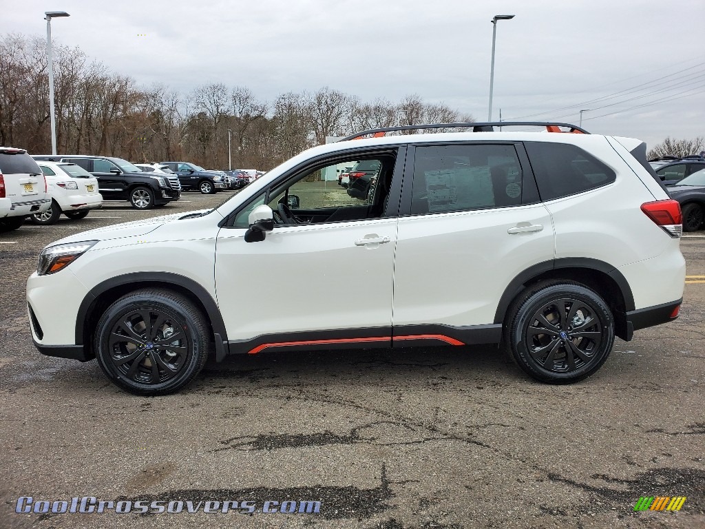 2020 Forester 2.5i Sport - Crystal White Pearl / Gray Sport photo #3