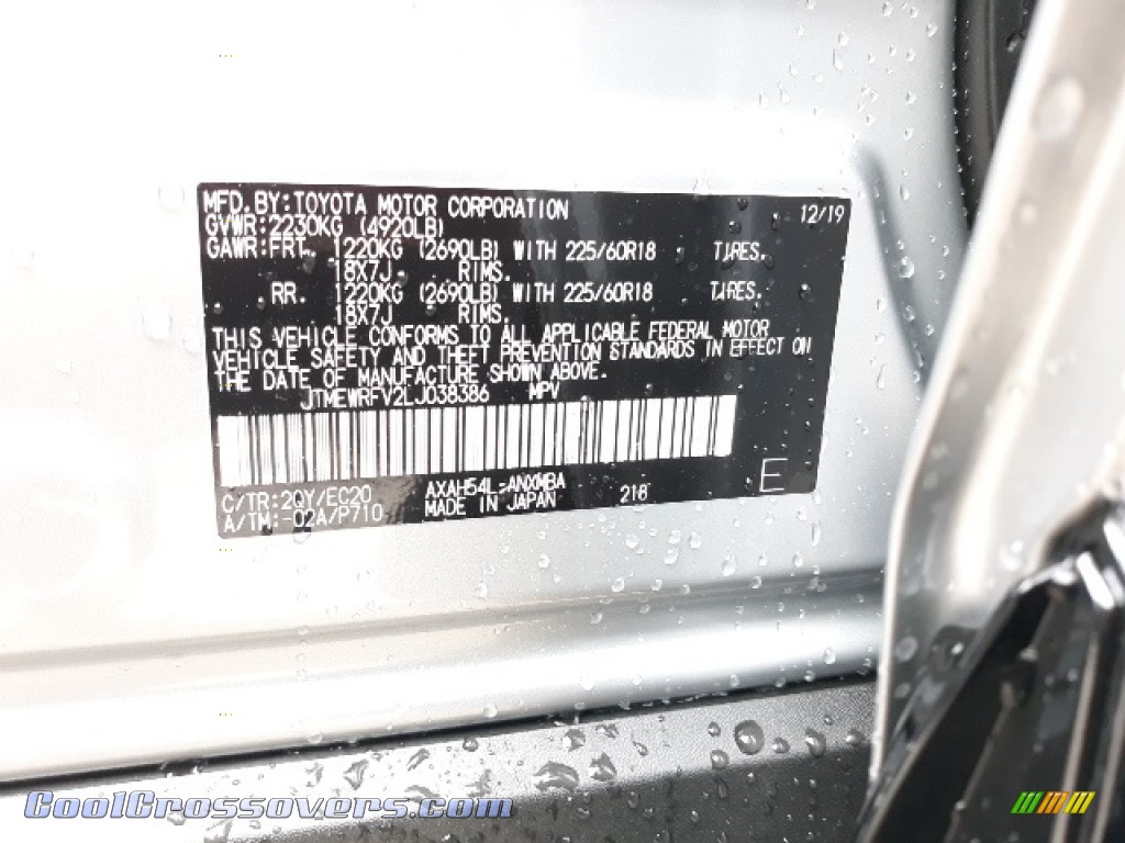 2020 RAV4 XSE AWD Hybrid - Silver Sky Metallic / Black photo #49