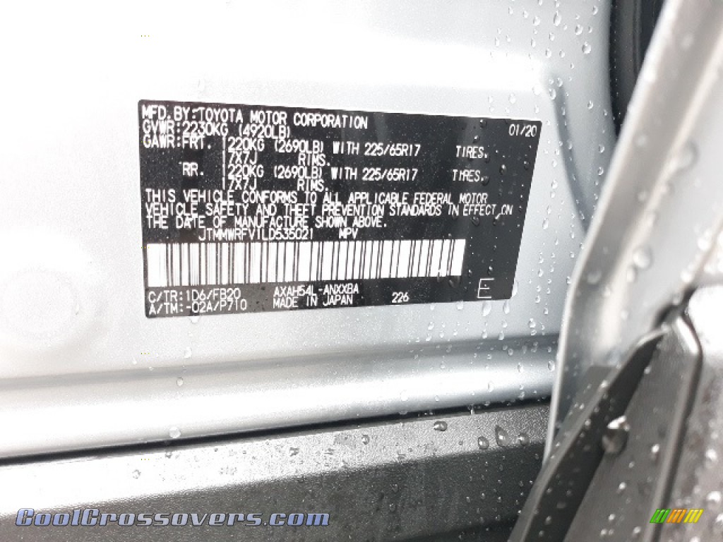 2020 RAV4 LE AWD Hybrid - Silver Sky Metallic / Black photo #50