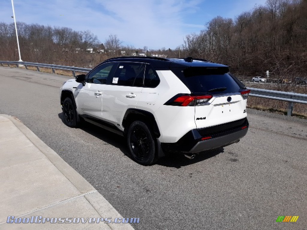 2020 RAV4 XSE AWD Hybrid - Blizzard White Pearl / Black photo #2