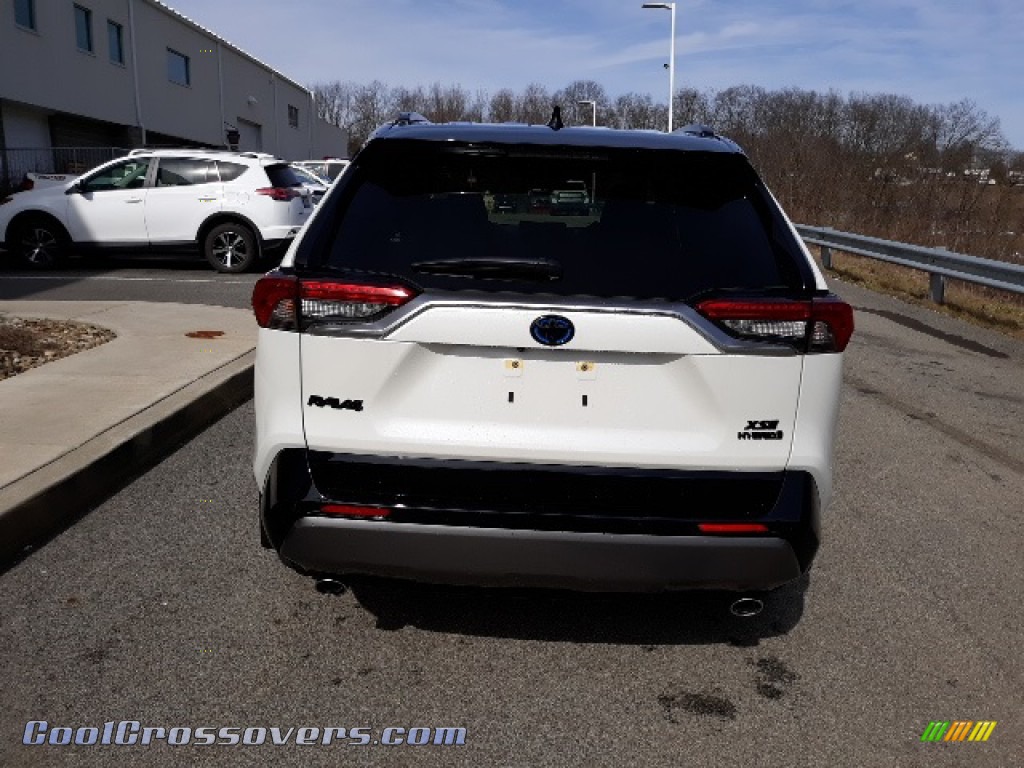 2020 RAV4 XSE AWD Hybrid - Blizzard White Pearl / Black photo #45