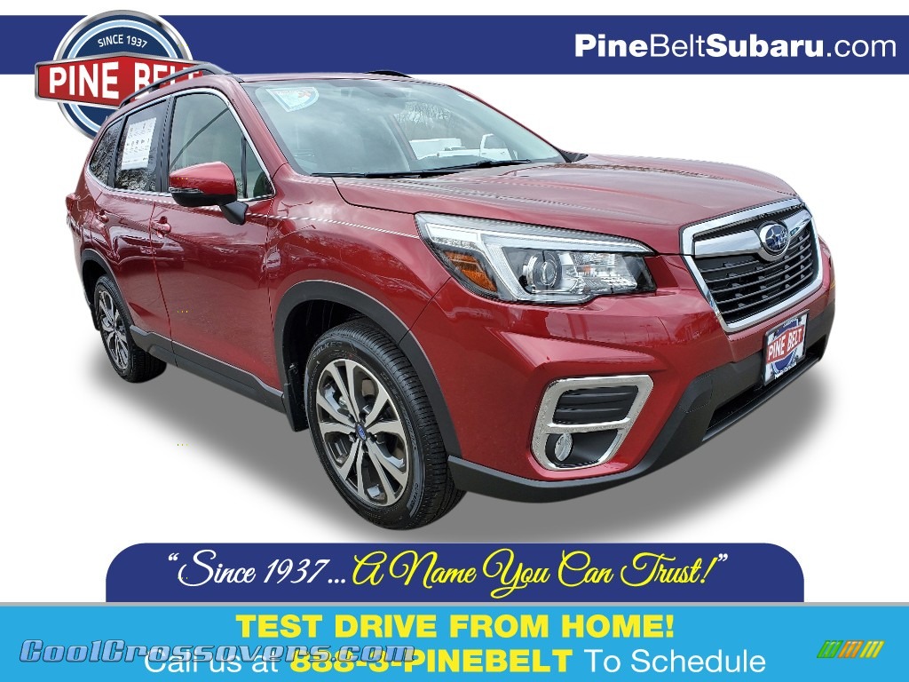2020 Forester 2.5i Limited - Crimson Red Pearl / Gray photo #1