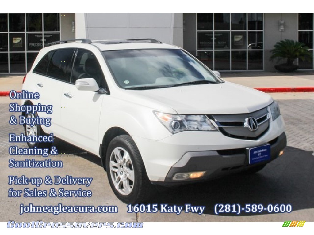 Aspen White Pearl / Parchment Acura MDX Technology