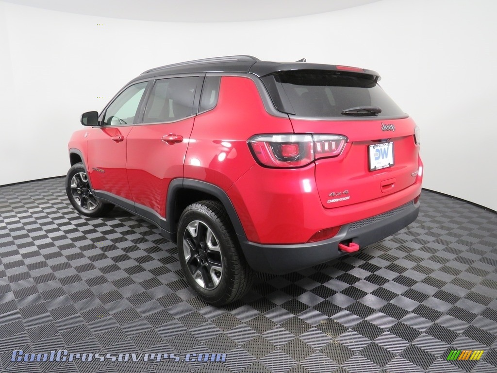 2018 Compass Trailhawk 4x4 - Redline Pearl / Black/Ruby Red photo #12