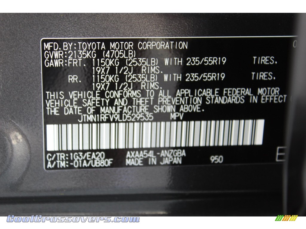 2020 RAV4 Limited AWD - Magnetic Gray Metallic / Black photo #25