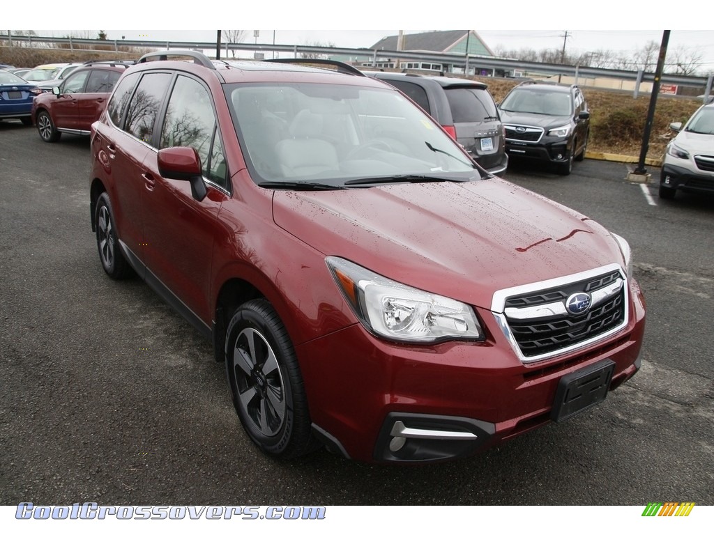 2017 Forester 2.5i Limited - Venetian Red Pearl / Gray photo #3